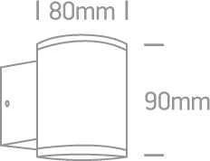 Sieninis lauko šviestuvas, GU10, juodas, 67400A/B