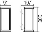 Sieninis lauko šviestuvas VITRA, E27, juodas, IP54, 9107