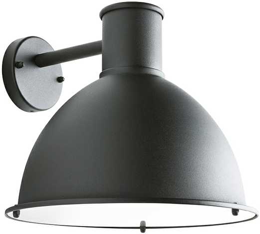 Sieninis šviestuvas Sieninis lauko šviestuvas WORK, E27, juodas, IP44, 9526