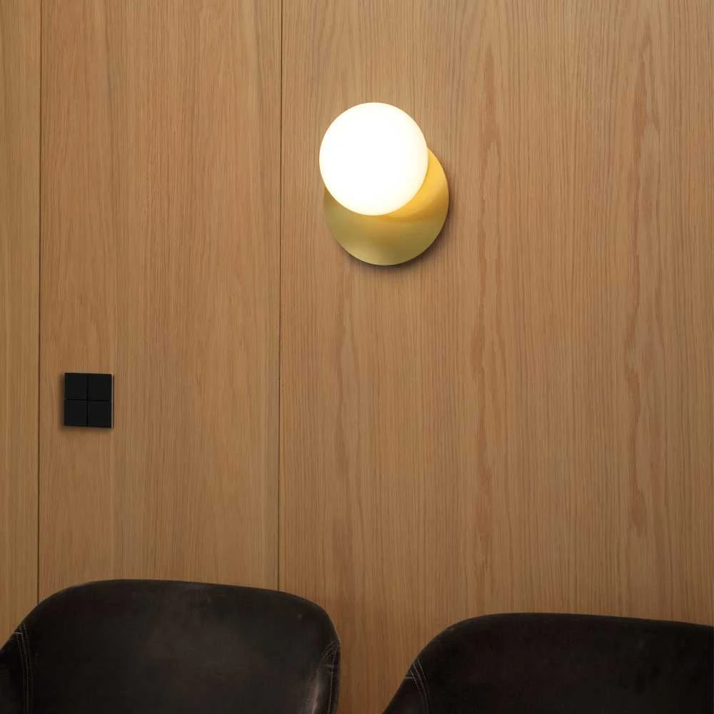 Ideal Lux Sieninis šviestuvas Ninfea Ap1 Ottone