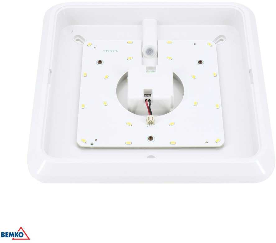 Lubinis šviestuvas Bemko 12W LED plafonas DORIA, baltas, 4000K