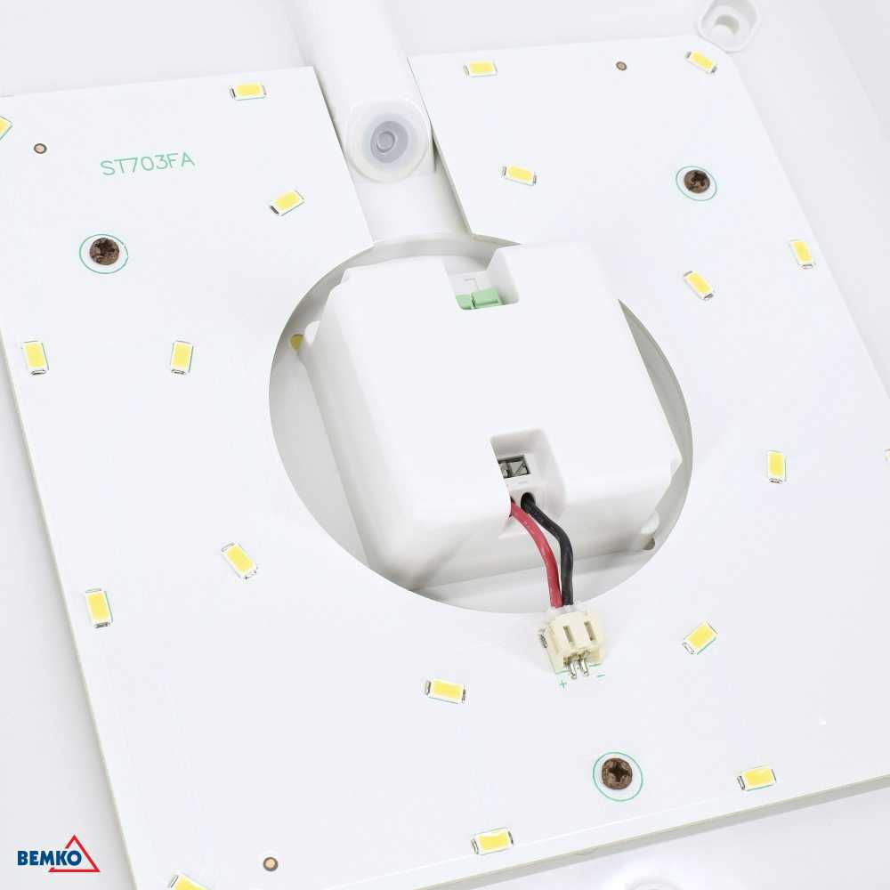 Lubinis šviestuvas Bemko 12W LED plafonas DORIA, baltas, 4000K