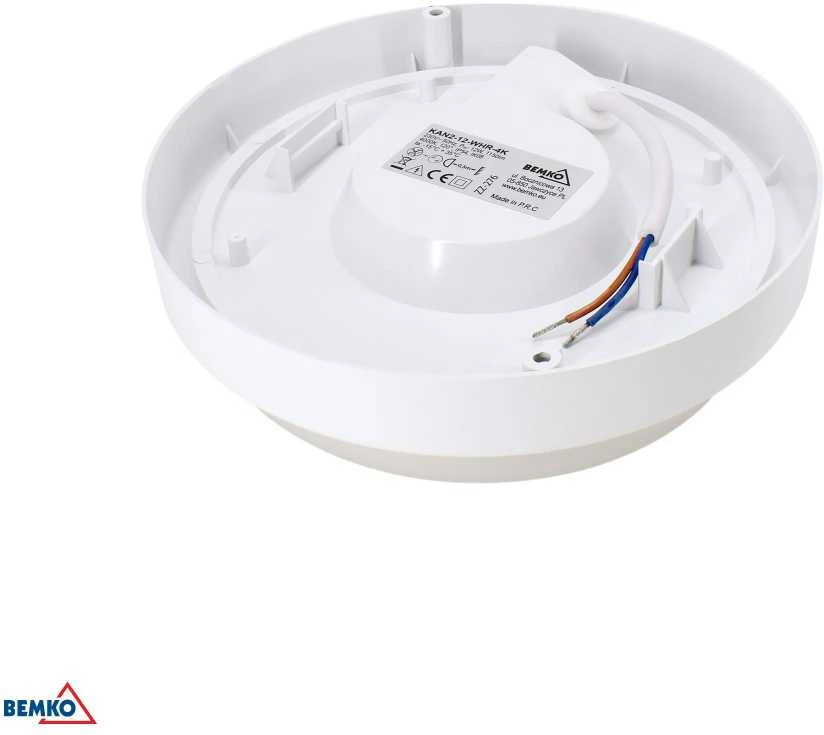 Bemko 12W LED plafonas KANLO, baltas, 4000K, IP54, 120°