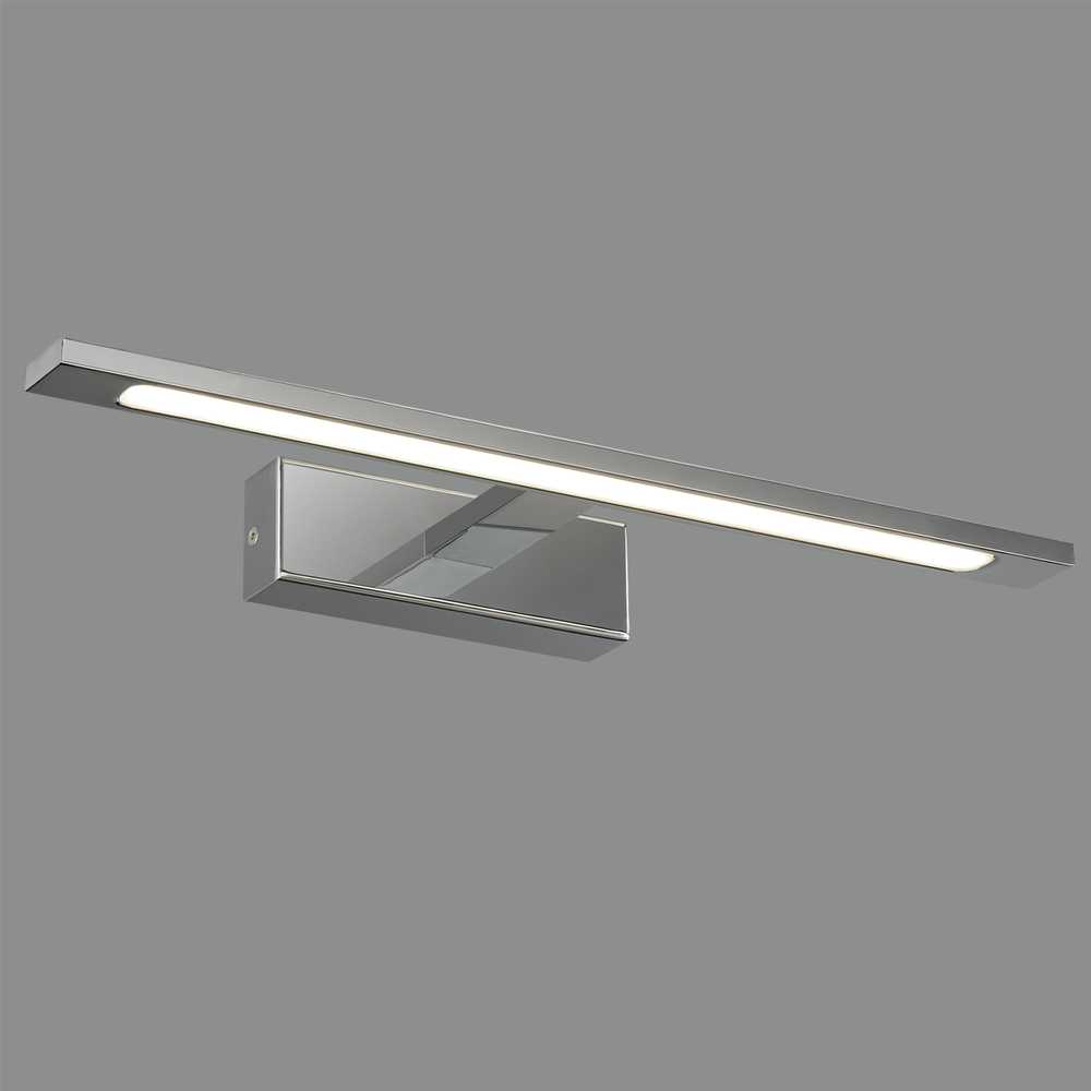 Sieninis šviestuvas 12W LED sieninis veidrodžio šviestuvas MENORCA, chromo sp., 3000/4000K, dimeriuojamas, IP44, A3730270CDT