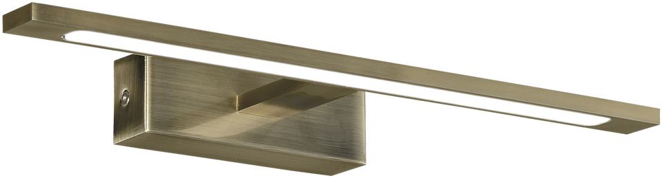 Sieninis šviestuvas 12W LED sieninis veidrodžio šviestuvas MENORCA, sendinto žalvario sp., 3000/4000K, IP44, A3730271U