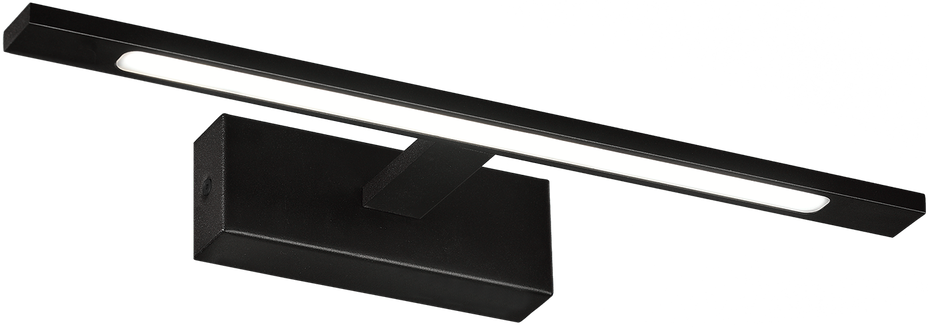 Sieninis šviestuvas 12W LED sieninis veidrodžio šviestuvas MENORCA, juodas, 3000/4000K, dimeriuojamas, IP44, A3730271NDP