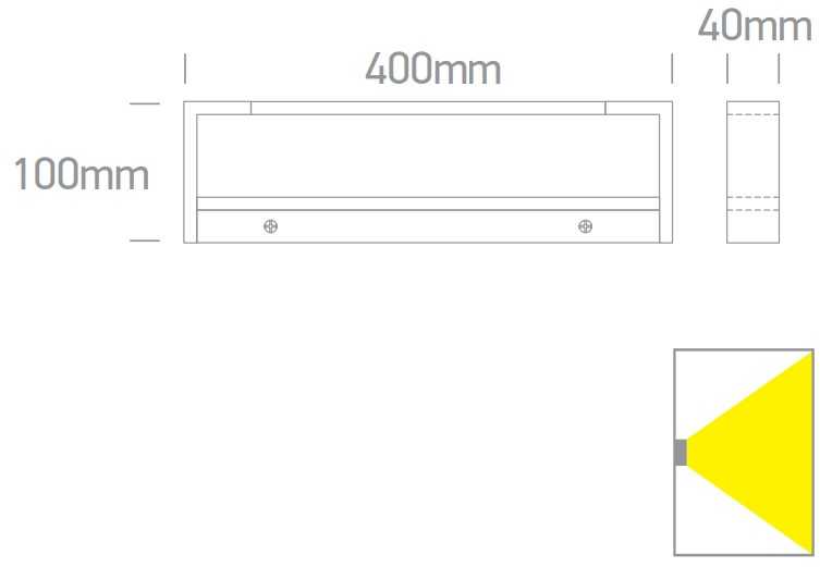 Sieninis šviestuvas 12W LED sieninis vonios šviestuvas, baltas, 3000K, IP44, 38112C/W/W