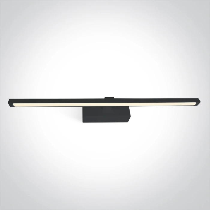 Sieninis šviestuvas 14W LED sieninis vonios šviestuvas, juodas, 3000/3500/4000K, IP44, 38114T/B/V