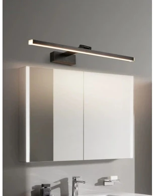 Sieninis šviestuvas 14W LED veidrodžio šviestuvas, juodas, 4000K