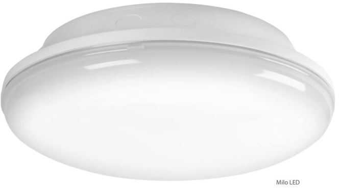 15W LED plafonas MILO, baltas, 4000K, su judesio davikliu