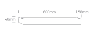 Sieninis šviestuvas 15W LED veidrodžio šviestuvas, chromo sp., 2700K, 38114M/EW