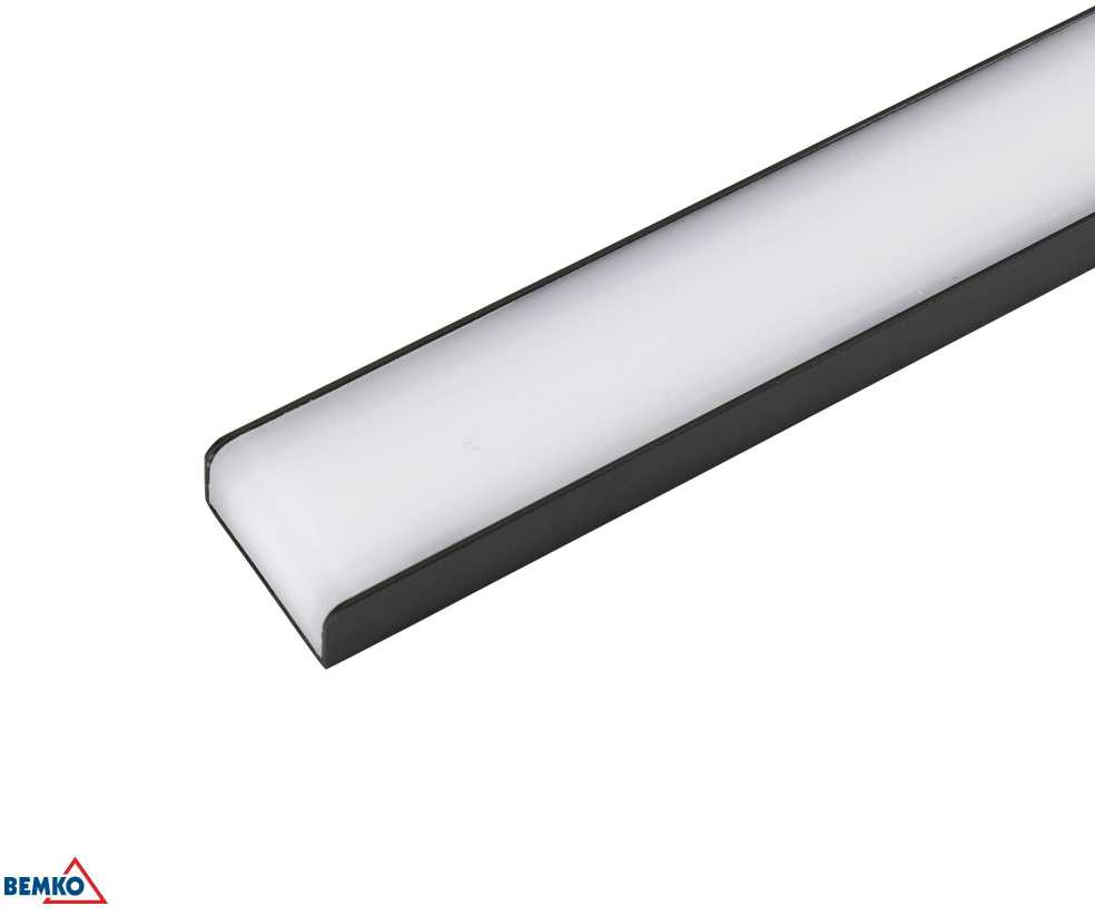 Bemko 15W LED veidrodžio šviestuvas KEIRA, juodas, 4000K, IP44