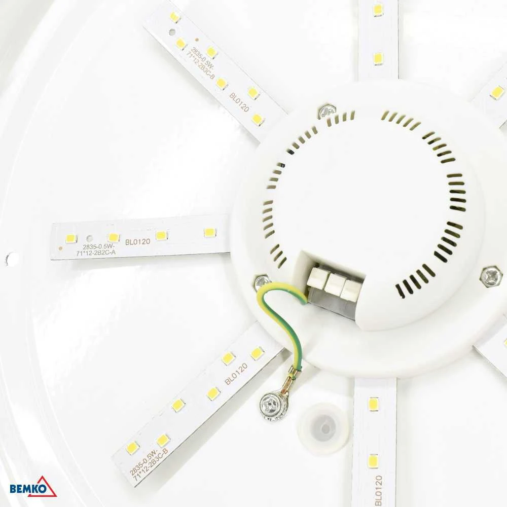 Lubinis šviestuvas Bemko 16W LED plafonas TOFIR, aliuminio sp., 4000K, IP44