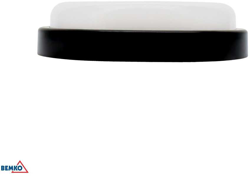 Bemko 18W LED plafonas KANLO, juodas, 4000K, IP54, 120°