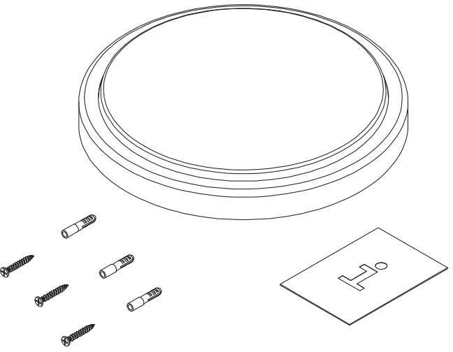 Sieninis šviestuvas 18W LED plafonas MOON, baltas, 4000K, IP54