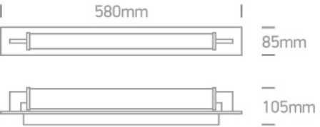 Sieninis šviestuvas 18W LED veidrodžio šviestuvas, šlifuoto žalvario sp., 3000/4000/5000K, IP44, 38118K/BBS/V