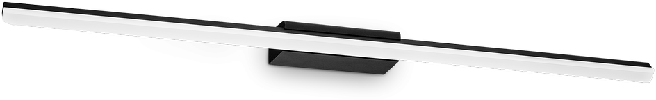 Sieninis šviestuvas 19W LED veidrodžių šviestuvas RIFLESSO, juodas, 3000K, IP54, 345147