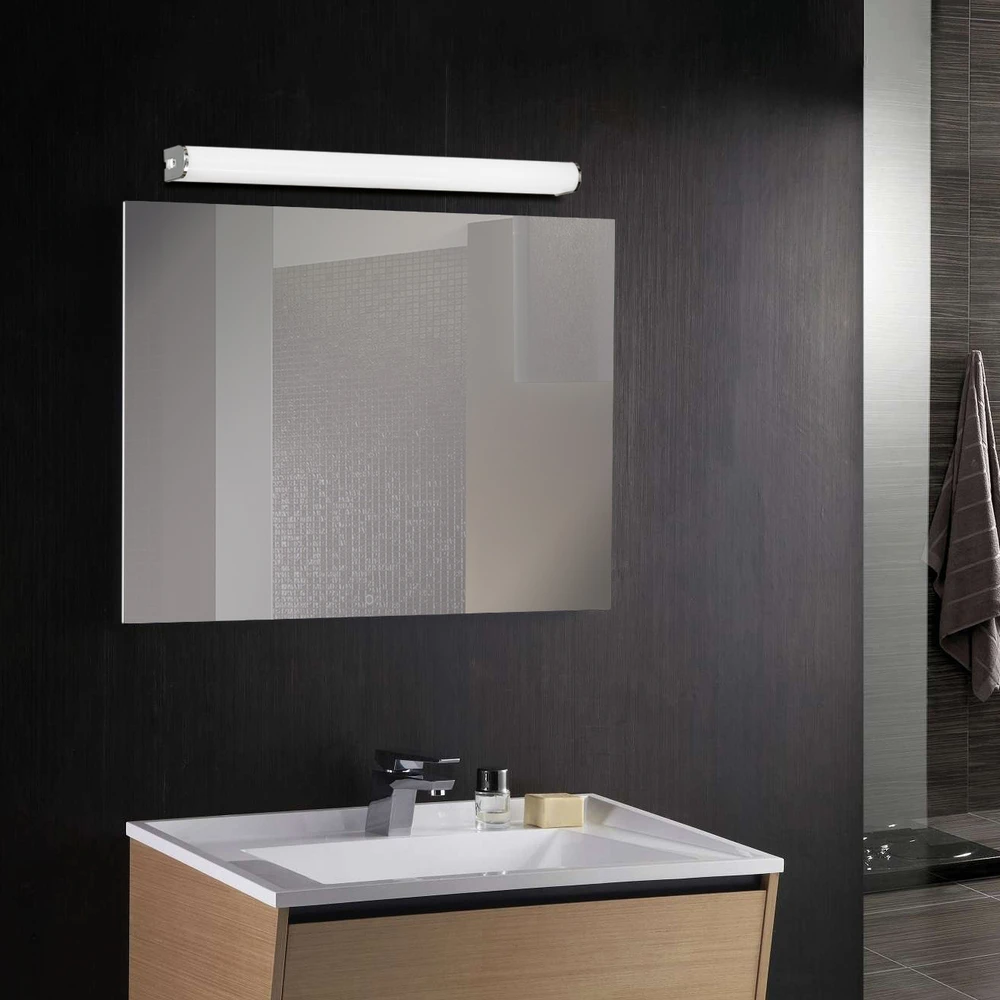 Sieninis šviestuvas 20W LED sieninis veidrodžio šviestuvas LOIRA, chromo/baltos sp., 3000/4000K, IP44, A3592170C