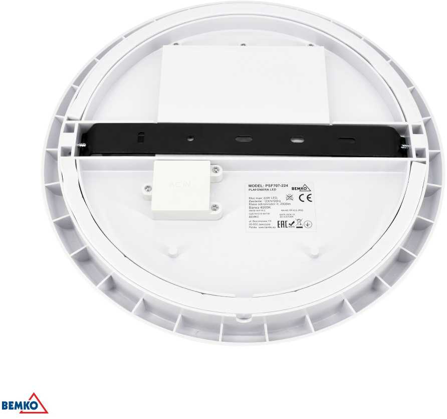 Bemko 22W LED plafonas DIANA, baltas, 4000K, IP66