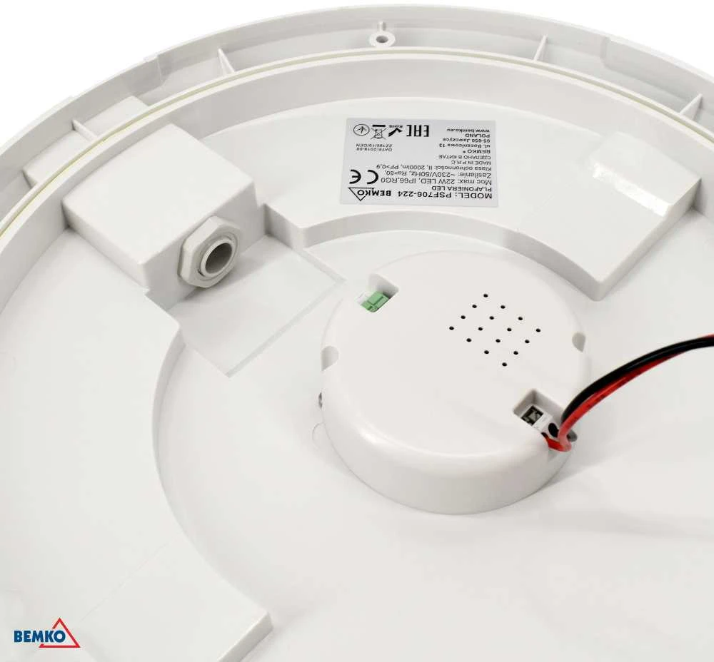 Lubinis šviestuvas Bemko 22W LED plafonas KATIA, baltas, 4000K, IP66