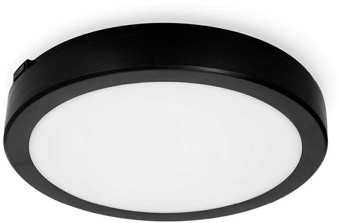 24W LED paviršinis šviestuvas NAIROS PREMIUM G2, juodas, 3000K/4000K/6500K