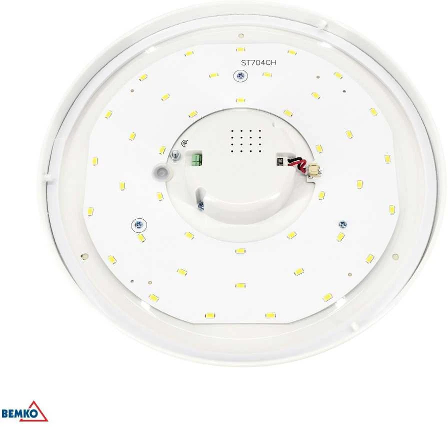 Lubinis šviestuvas Bemko 24W LED plafonas su judesio davikliu PAULA, baltas, 4000K, IP44