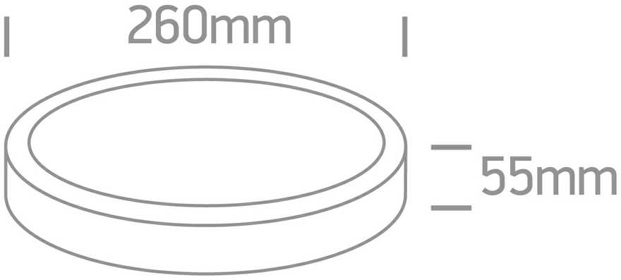 26W LED vidaus/lauko plafonas, baltas, 3000/4000/6000K, IP65, 67220A/W/V