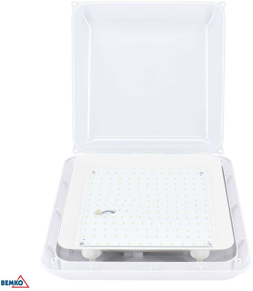 Bemko 30W LED plafonas GABI, baltas, 4000K, IP66, 120°