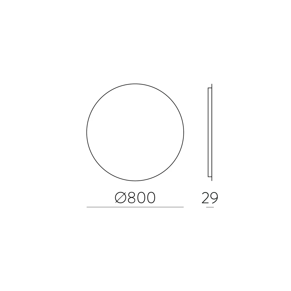 Sieninis šviestuvas 34W LED šviestuvas - veidrodis BARI, chromo sp., 3000K, IP44, A3799204