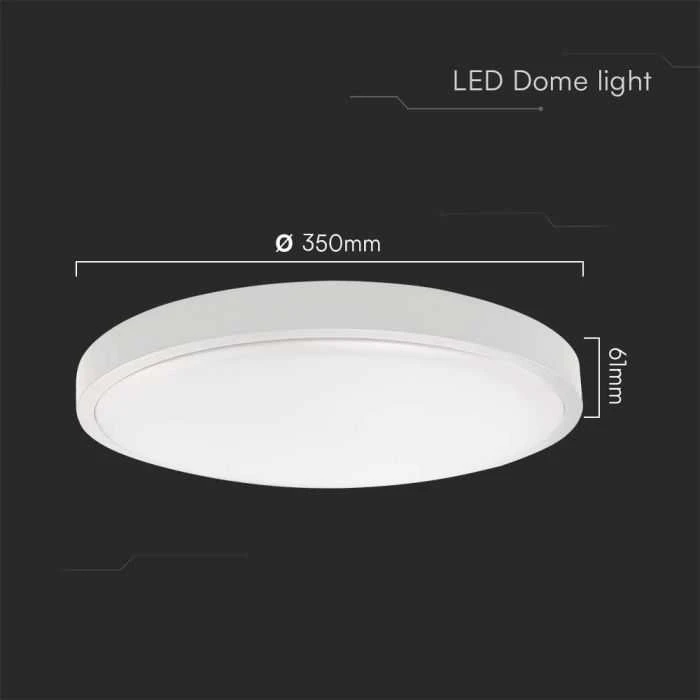 Sieninis šviestuvas V-tac 36W LED paviršinis šviestuvas, baltas, 4000K, IP44