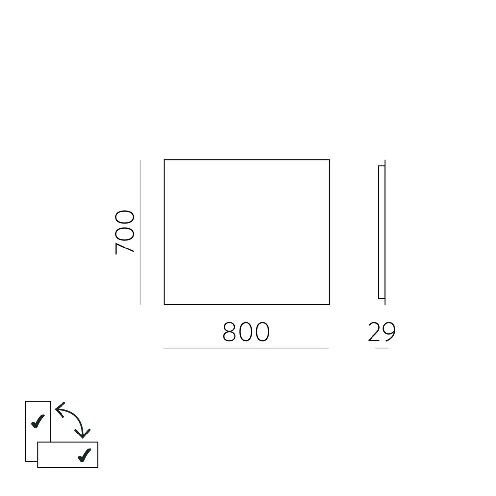 Sieninis šviestuvas 40W LED šviestuvas - veidrodis ESTELA, chromo sp., 3000K, IP44, A9439100
