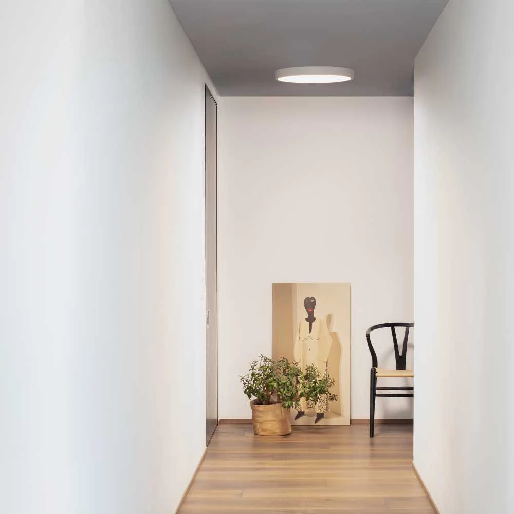 Lubinis šviestuvas Ideal Lux 44W LED plafonas RAY, baltas, 3000/4000K, IP44, 327693