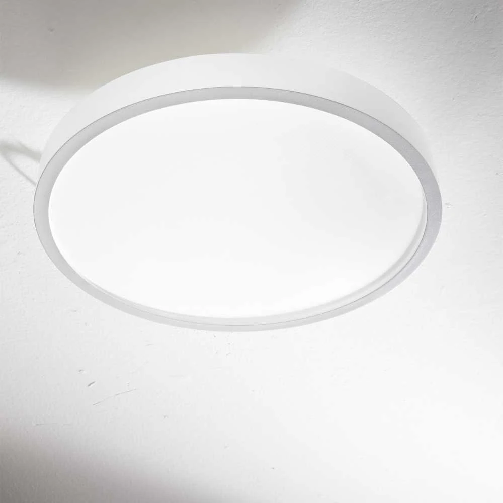 Lubinis šviestuvas Ideal Lux 44W LED plafonas RAY, baltas, 3000/4000K, IP44, 327693