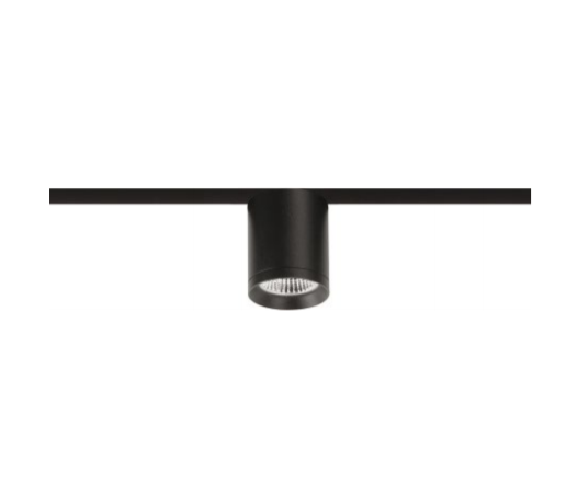 Sieninis šviestuvas 6,5W šviestuvas į magnetines sistemas TOP MINI 48V, 3000K, DALI, juodas