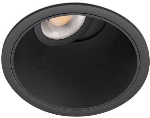 6,7W LED įleidžiamas šviestuvas BUDDY TILT MEDIUM, juodas, 2700-5000K, IP54, 43°, DALI