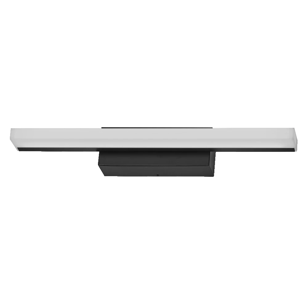 Sieninis šviestuvas 6,8W LED veidrodžio šviestuvas ORBIS MIRROR, juodas, 3000/4000K, dimeriuojamas, IP44