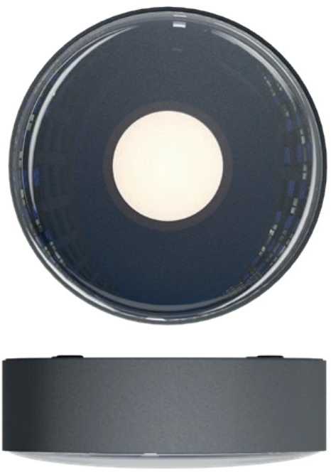 6W LED paviršinis šviestuvas LOG, tamsiai pilkas, 3000K, IP65, 90412