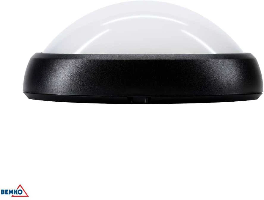 Lubinis šviestuvas Bemko 8W LED plafonas KANLO, juodas, 4000K, IP54, 120°