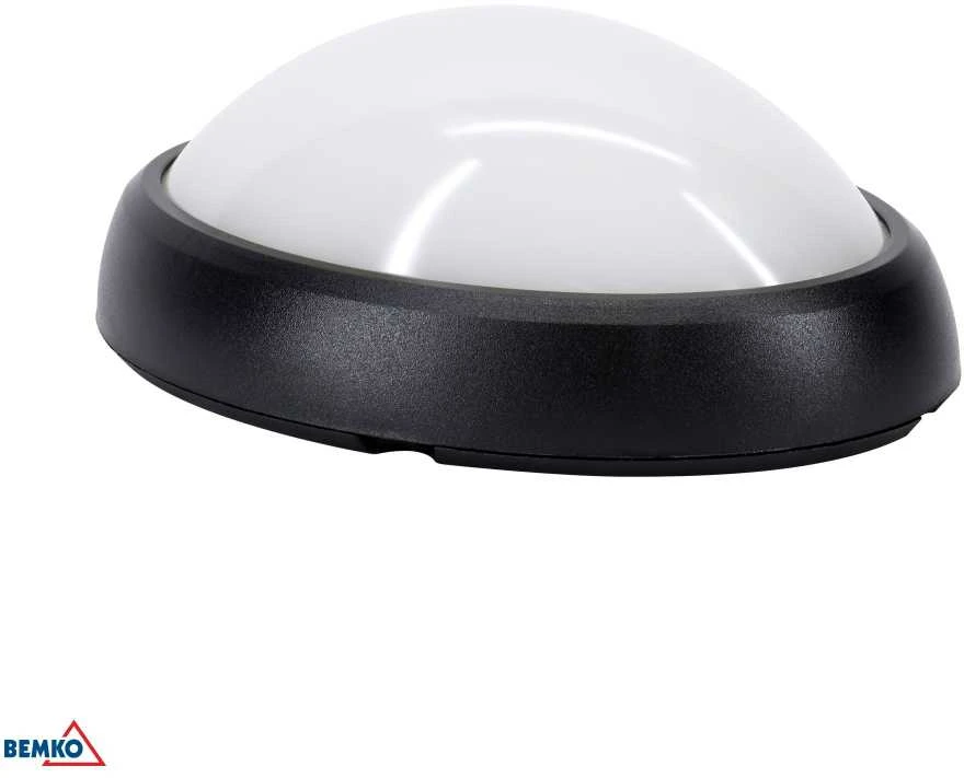 Lubinis šviestuvas Bemko 8W LED plafonas KANLO, juodas, 4000K, IP54, 120°