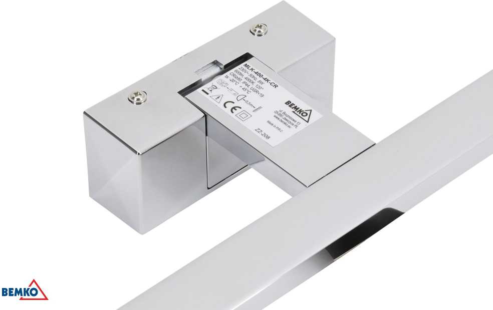 Bemko 8W LED veidrodžio šviestuvas KEIRA, chromo sp., 4000K, IP44