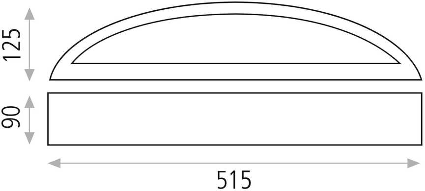 Sieninis šviestuvas ALBA, E14, baltas, A33863B