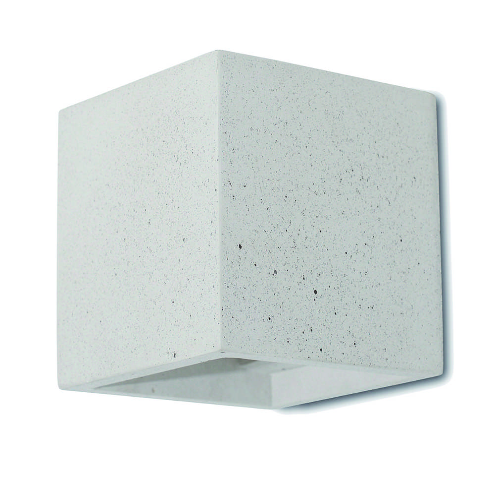 Sieninis šviestuvas CONCRETE, G9, baltas, 4096902