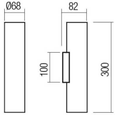 Sieninis šviestuvas CORINTH, 2xGU10, juodas, 01-3418