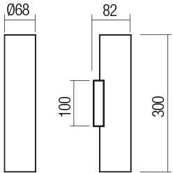 Sieninis šviestuvas CORINTH, GU10, baltas, 01-3416