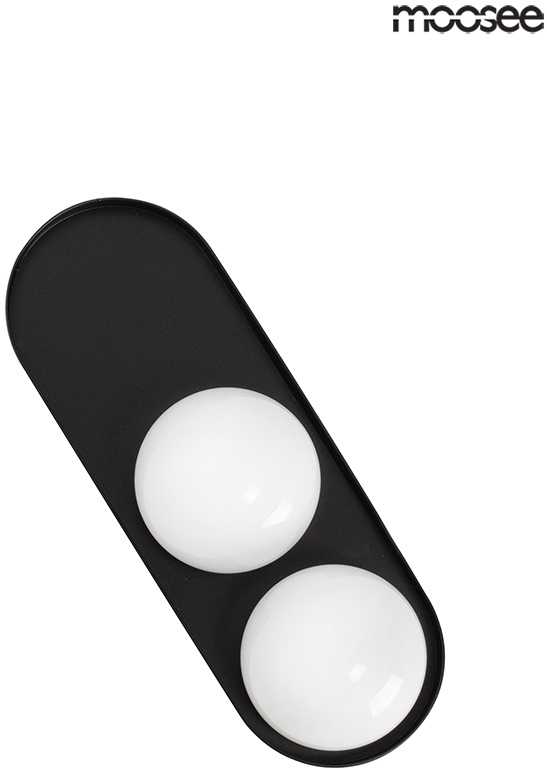 Sieninis šviestuvas DROPS 2, 2xG9, juodas