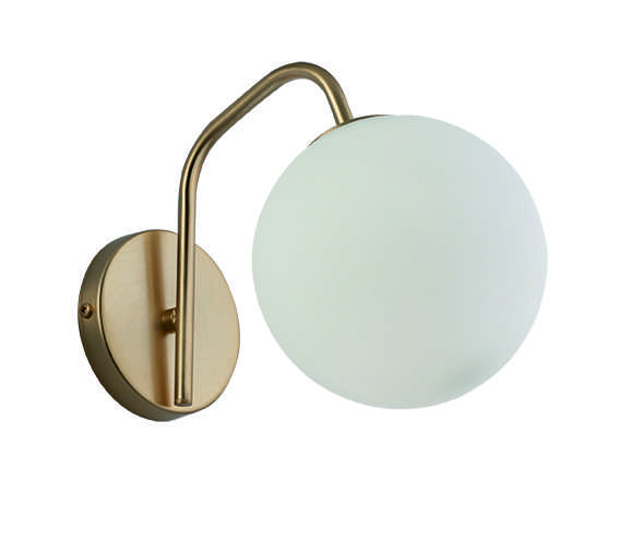Sieninis šviestuvas GLOBE, E14, baltos/juodos/aukso sp., 3094600
