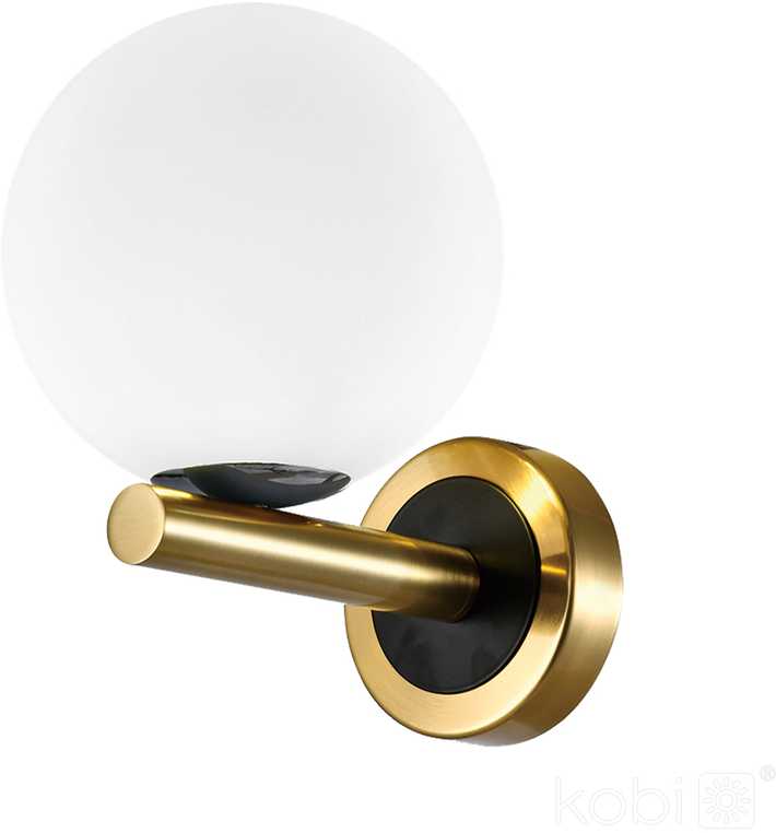 Sieninis šviestuvas GLOBE ELEGANCE, G9, aukso/juodos/baltos sp.