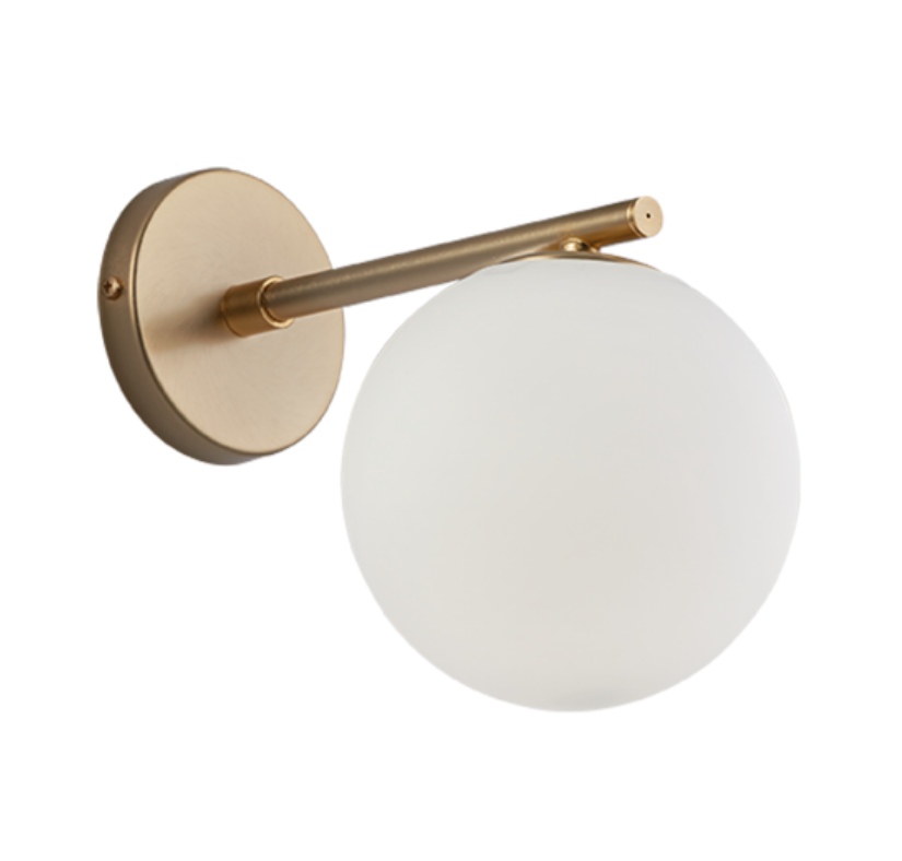 Sieninis šviestuvas GLOBE LED/CFL lemputėms, E14, žalvario spalvos, 3094700