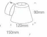 Sieninis šviestuvas, GU10, antracito sp., IP65, 67534A/AN