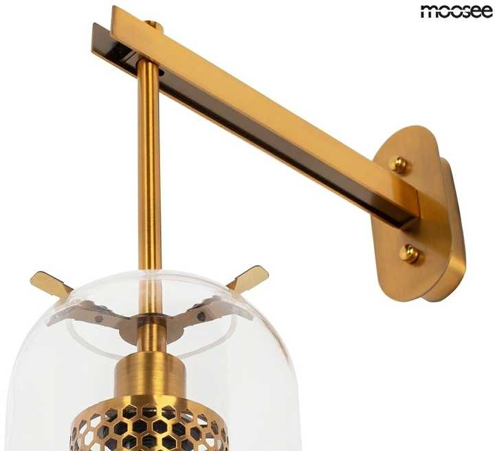 Sieninis šviestuvas LAMPION, E14, aukso sp.